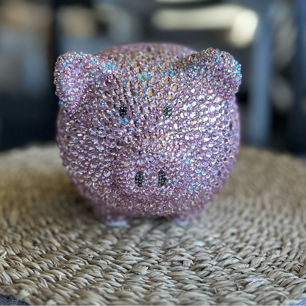 Swarovski Style Crystal Piggy Bank
